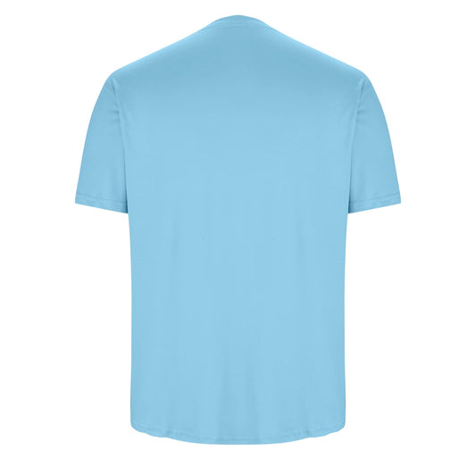 Men’s Short Sleeve Athletic T-Shirt – Quick Dry Training Top, Light Blue