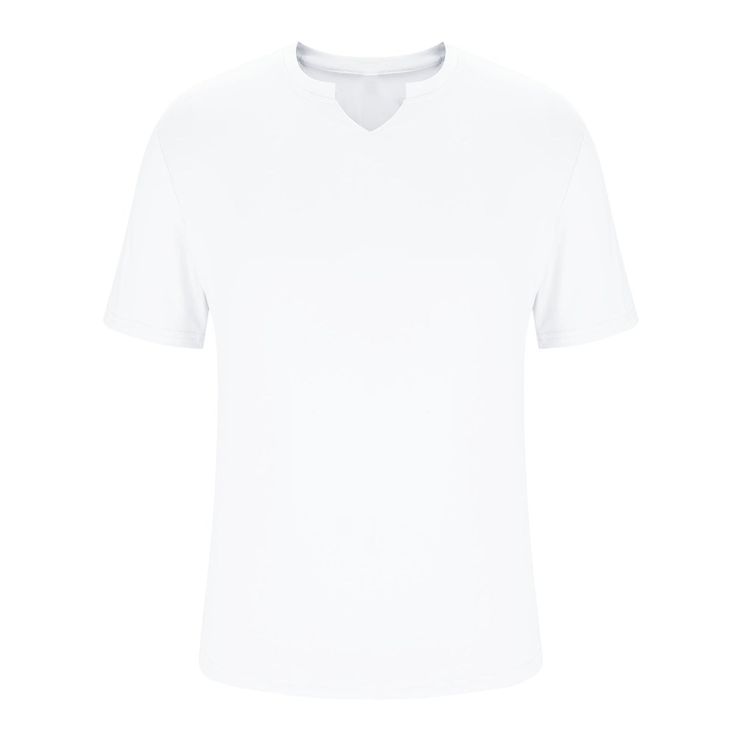 Men’s Short Sleeve Athletic T-Shirt – Quick Dry Workout Top, White
