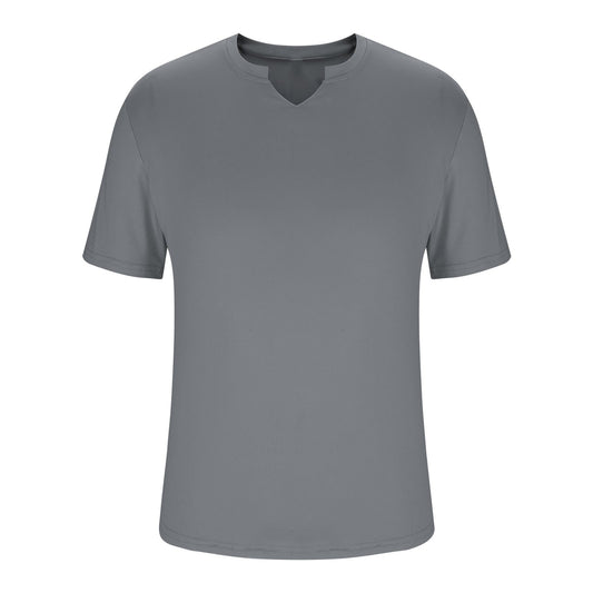 Men’s Short Sleeve Athletic T-Shirt – Quick Dry Workout Top, Gray